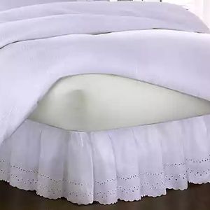 NEW Smootheweave Ruffled Eyelet 14" Bed Skirt King